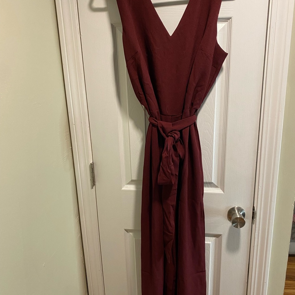 NWT maroon jumpsuit